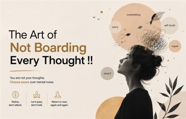 the art of not boarding every thought