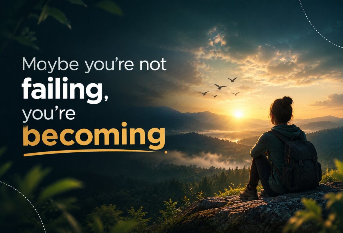 Maybe You’re Not Failing, You’re Becoming – Inspirational Journey